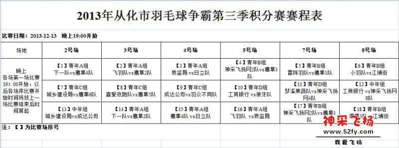 2013年从化市羽毛球争霸第三季积分赛赛程表1.jpg
