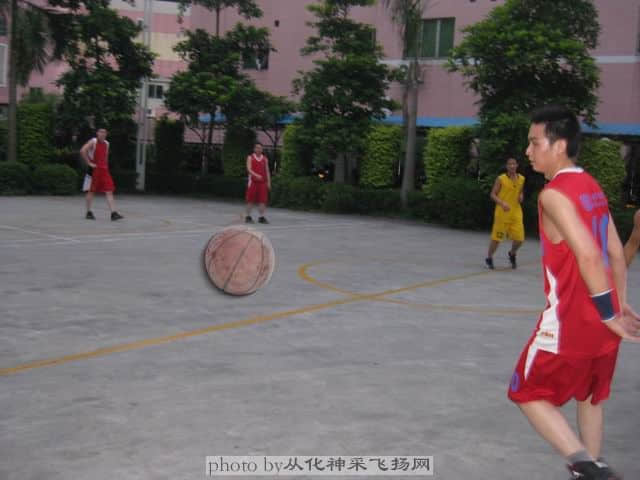 我拍的篮球是否跟画上去的那样