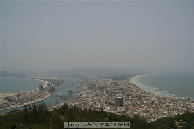 港口镇、双月湾全景